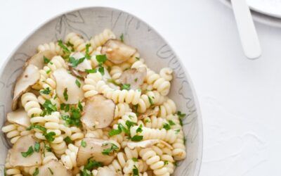 Alcachofas de Jerusalén Pasta y A Kumquat Bourbon Sour