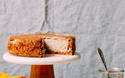Tarta de queso vegana sin hornear chai