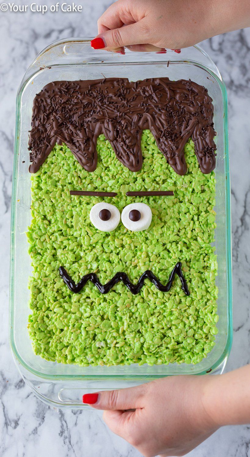 Big Frankenstein Rice Krispie Treat