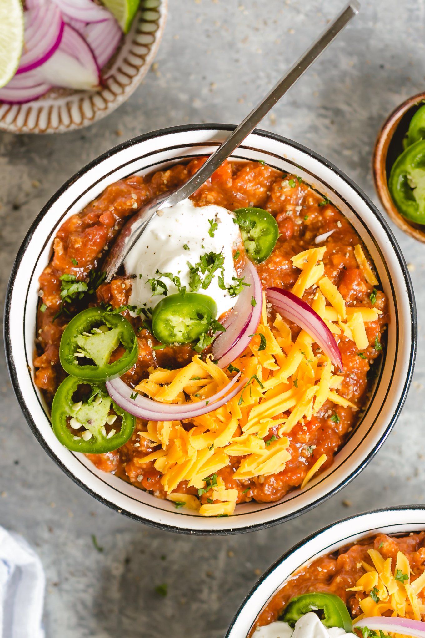 Chile de cocción lenta de pavo