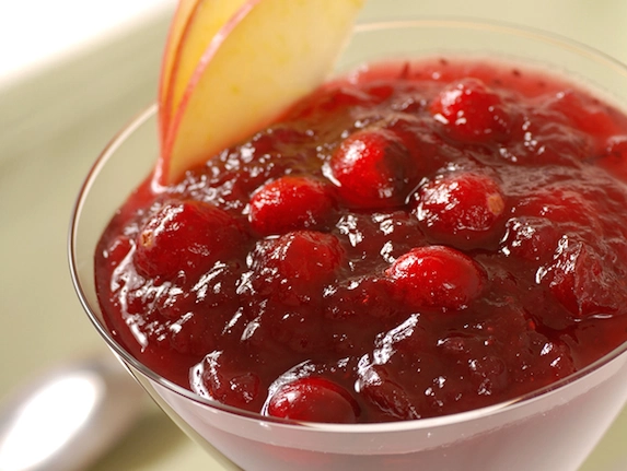 Condimento de arándano y manzana