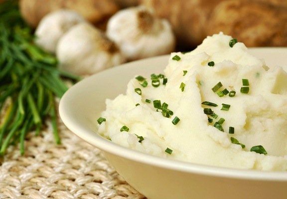 Puré de papa al ajo rostizado
