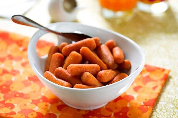 Zanahorias asadas de canela dulce