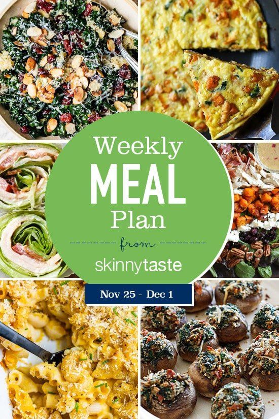 Plan de comidas Skinnytaste