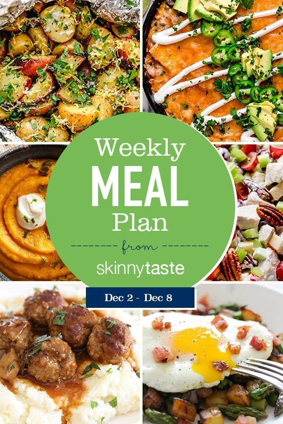 Plan de comidas Skinnytaste