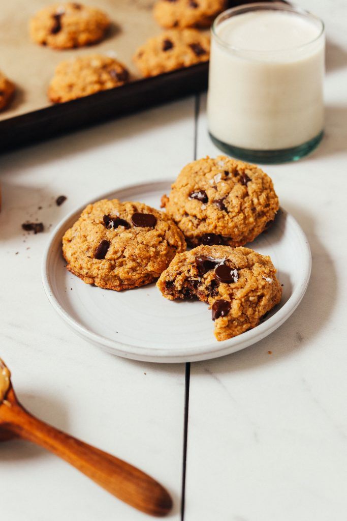 Galletas de chocolate con mantequilla de maní más saludables