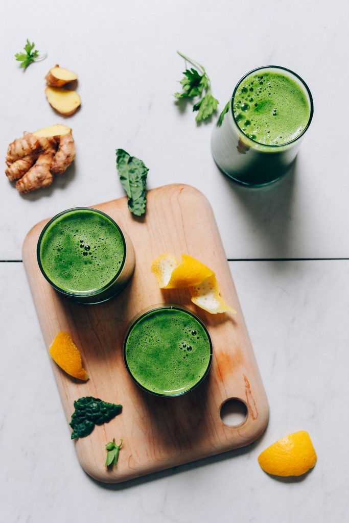 Receta fácil de jugo verde + consejos de jugo