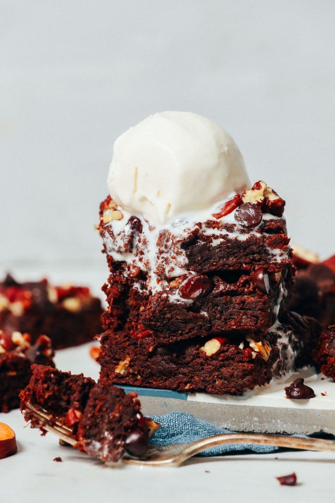 Brownies Fudgy de Batata (V / GF)