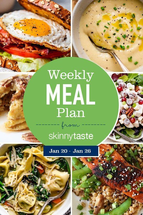 Plan de comidas Skinnytaste