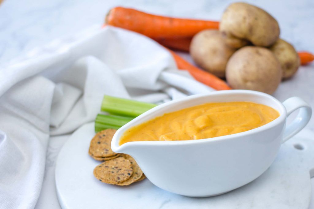 Salsa de queso vegano