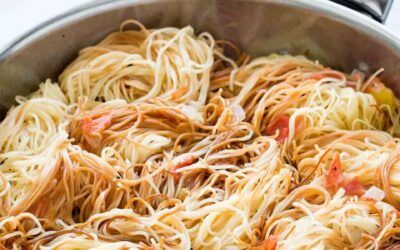 Receta de Sopa Seca de Fideo (nidos de cabello de ángel al estilo mexicano)