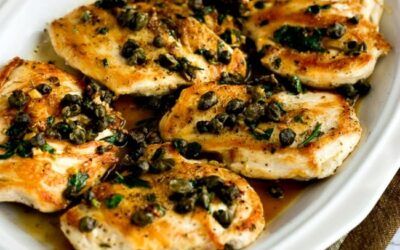 Piccata de pollo con alcaparras fritas (Video)