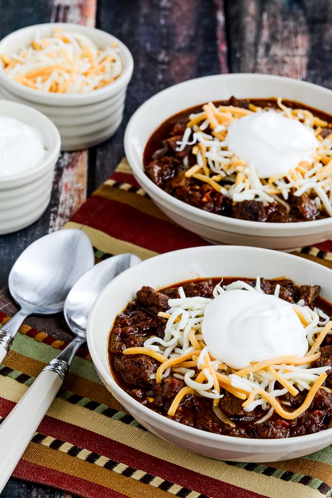 Instant Pot Low-Carb All-Beef Ancho and Anaheim Chili