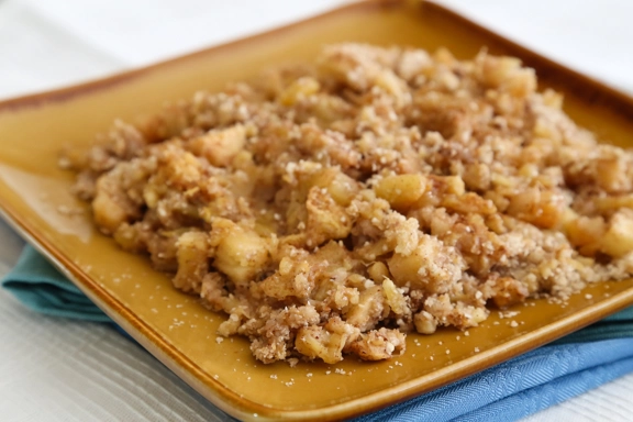 Crumble de piña y pascua