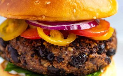 Hamburguesas extra fáciles de frijoles negros
