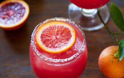 Receta de cóctel Margarita de naranja sanguina con jugo de naranja sanguina fresca