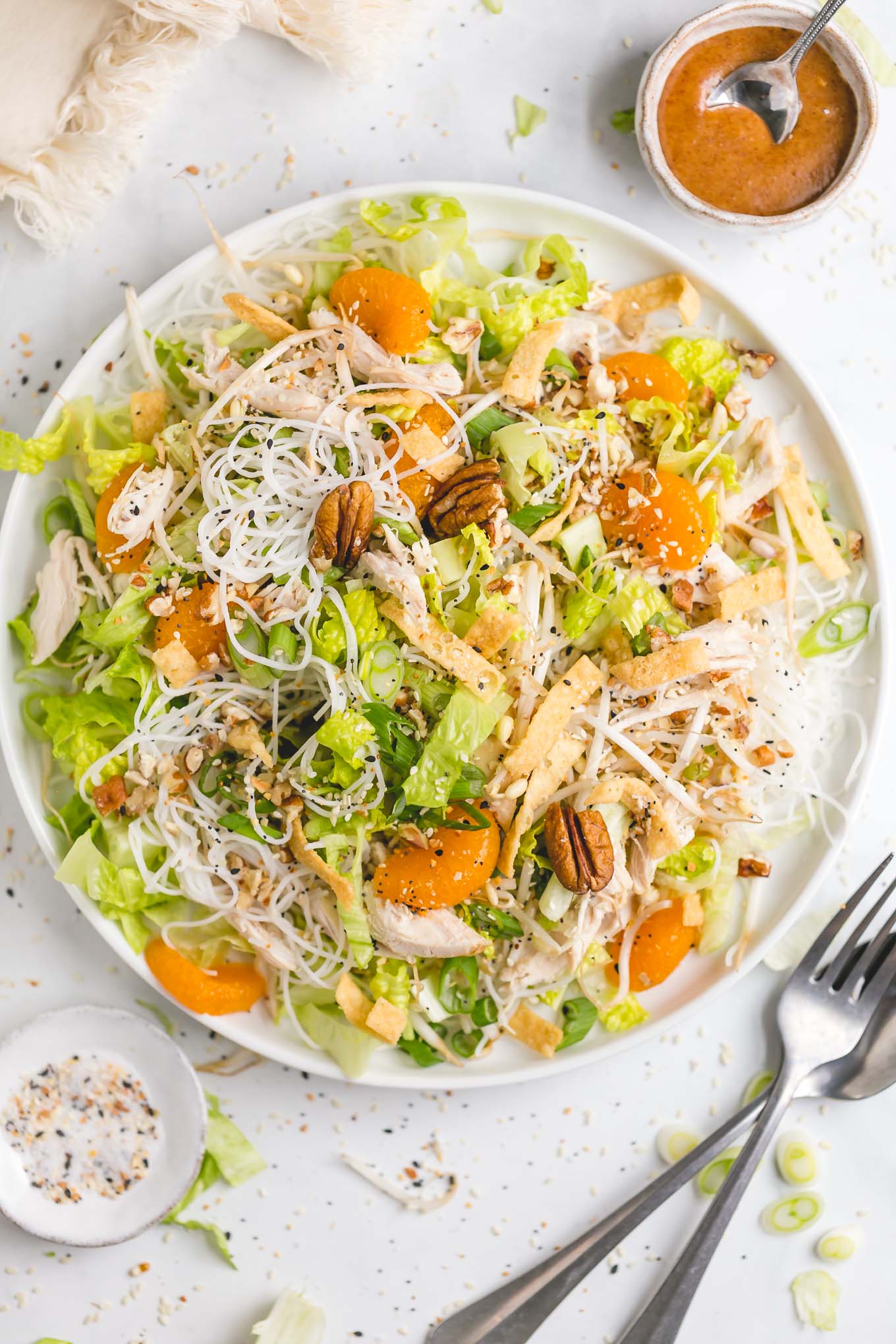 Ensalada China de Pollo con Nueces