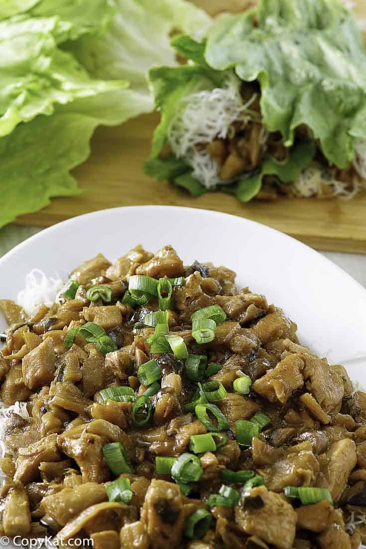 Wraps de lechuga con pollo de PF Chang