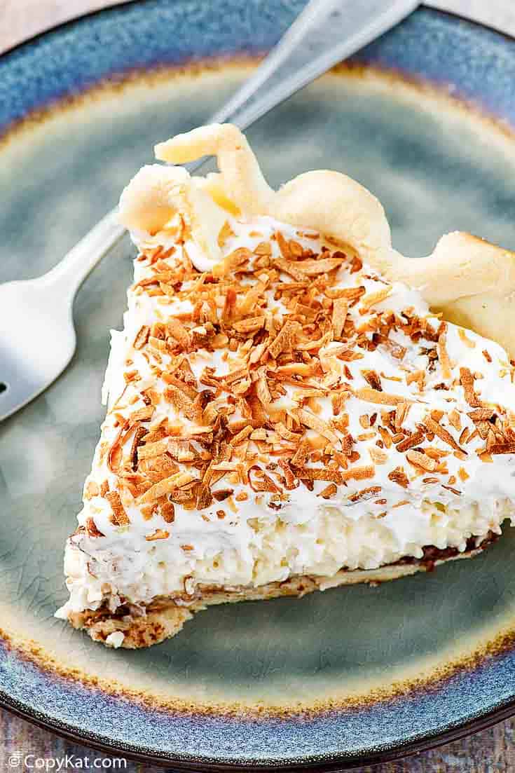 Tarta de crema de coco pasada de moda