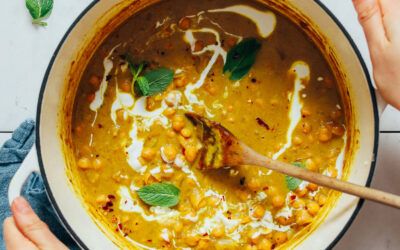 1 olla de sopa de garbanzos al curry