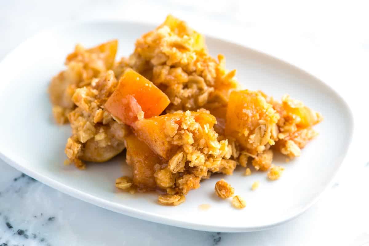 Receta crujiente de manzana fácil con avena