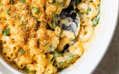 Macarrones con queso al horno más ligeros