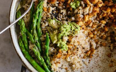 Arroz de coco con sésamo picante