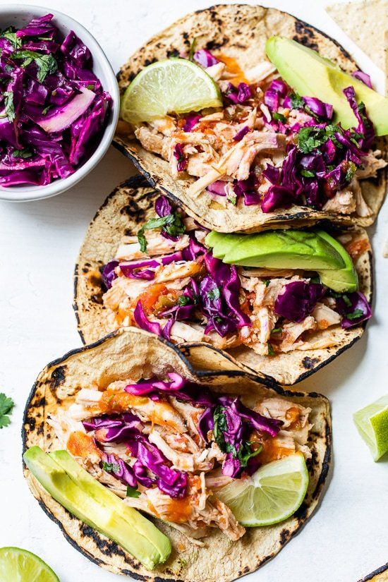 Tacos de pollo a fuego lento – Skinnytaste