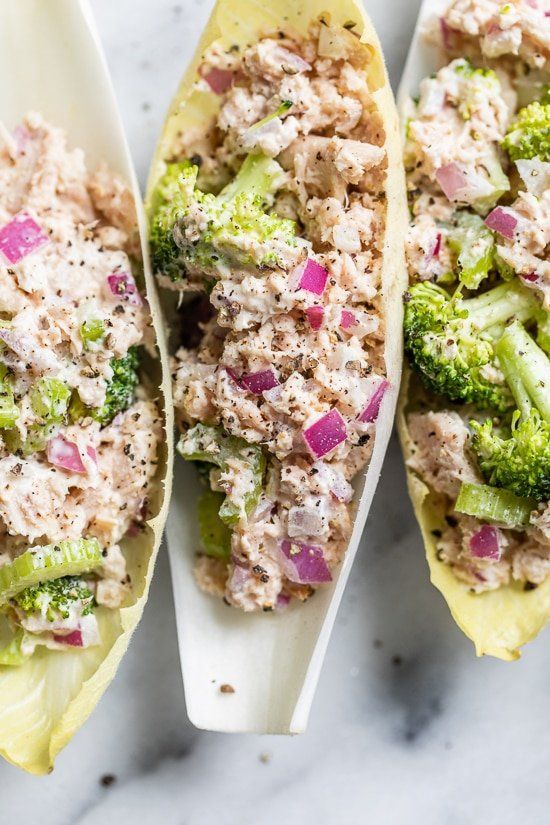 Envolturas de endibia para ensalada de atún – Envolturas de endibia para ensalada de atún