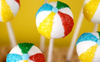 Pastel de pelota de playa Pops