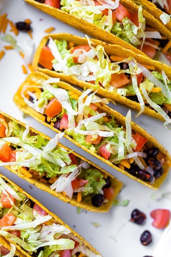 Tacos Vegetarianos de Frijoles Negros