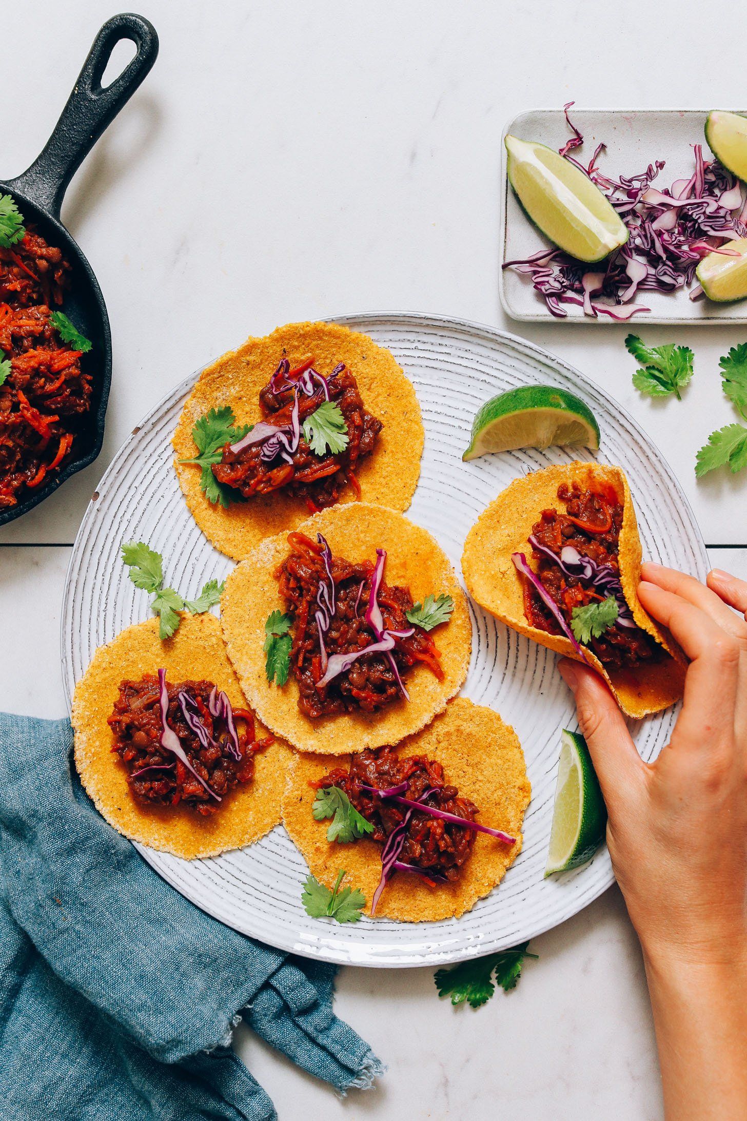 Taco Vegano de Lenteja Ahumada, 1 Pote «Carne»