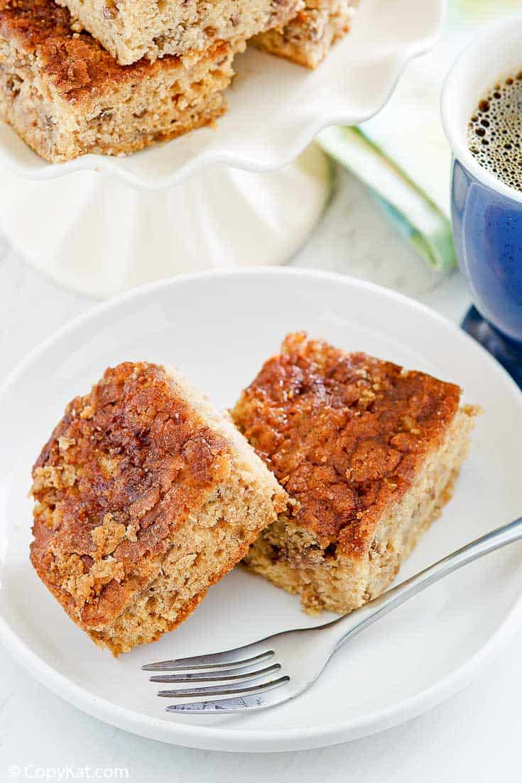 Pastel de café ruibarbo fácil