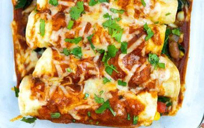 Enchiladas vegetarianas caseras fáciles