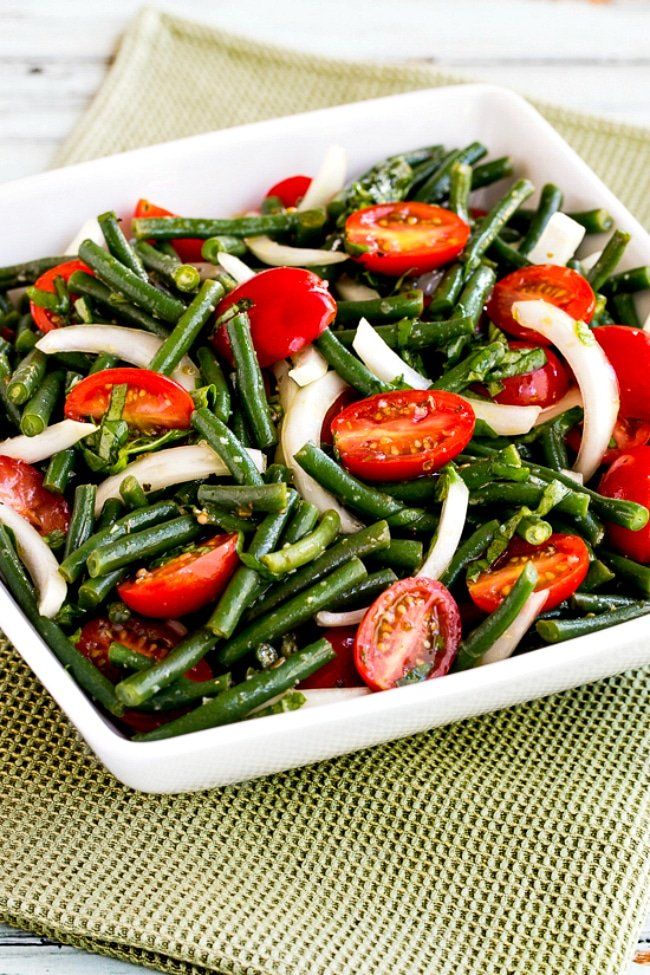 Ensalada de judías verdes y tomate (video)