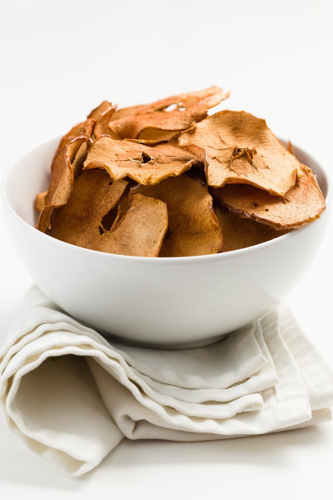 Chips de manzana crujientes al horno