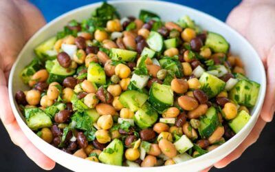 Ensalada de frijoles ridículamente fácil