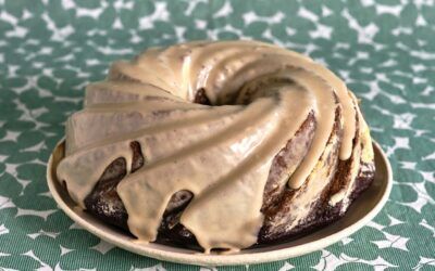 Pastel de chocolate y tahini