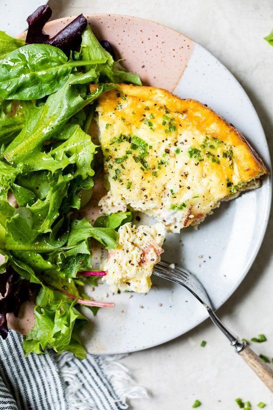 Quiche sin corteza Receta de Lorena