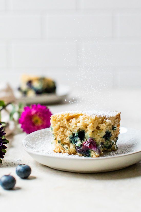 Pastel de mantequilla de arándano fácil