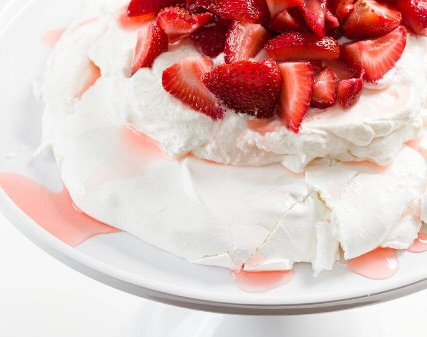 Pavlova de fresas