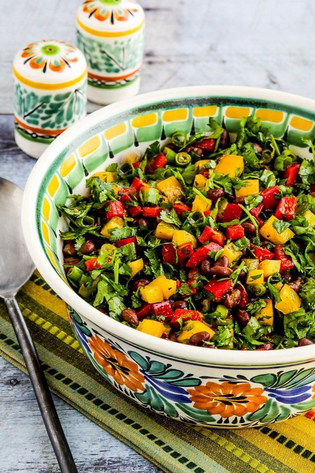 Ensalada de frijoles negros y pimiento – Kalyn’s Kitchen