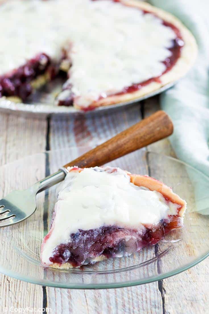 Pastel de arándanos con crema agria de Marie Callender