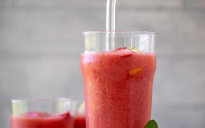 Limonada de fresa congelada – 2 ingredientes Limonada de fresa congelada