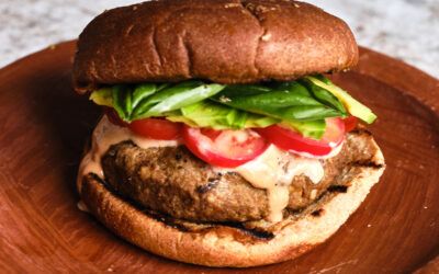 Hamburguesas de tofu a la parrilla
