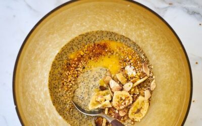 Pudín de chía con desayuno de mango – 101 libros de cocina