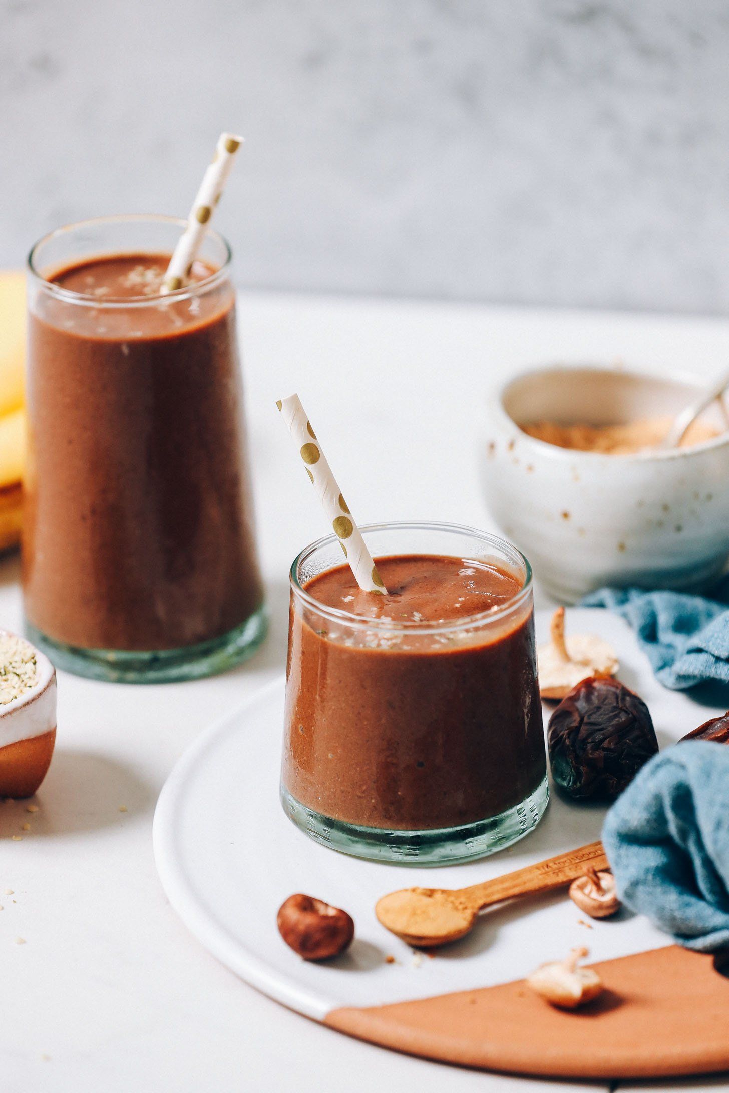 Batido Adaptogénico de Chocolate y Plátano