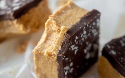 Barras de chocolate y mantequilla de maní – Barras de taza de mantequilla de maní salada
