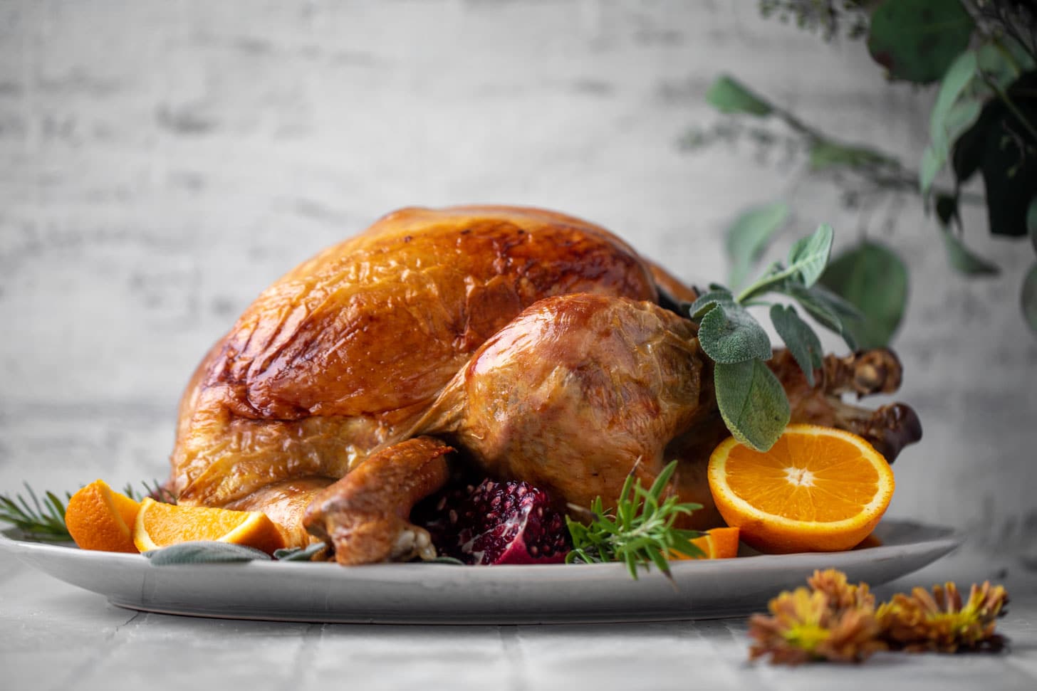 Pavo asado con salvia y cítricos – Pavo asado con salvia y mantequilla con cítricos