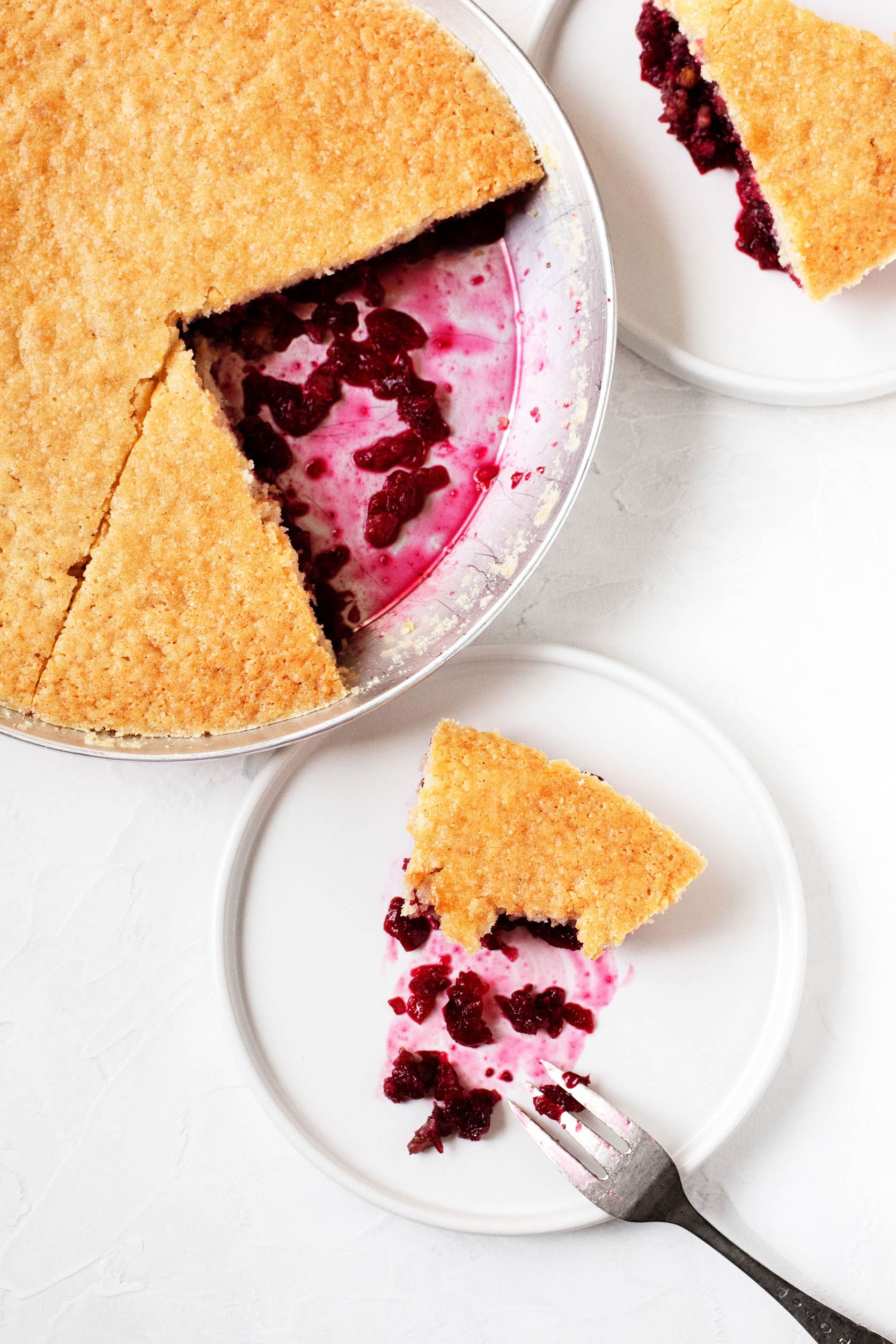 Pastel de arándano rojo vegano de Nantucket